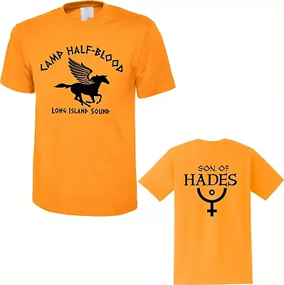 Buy Camp Half-Blood Son Of Hades Front & Back T-shirt World Book Day Movie Gift Top • 14.99£