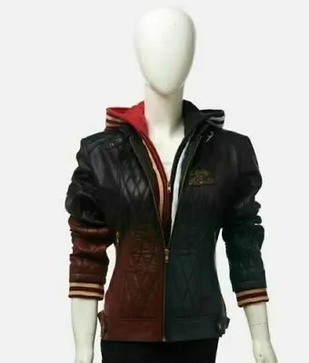 Buy Harley Quinn Women's Daddy’s Lil’ Monster Leather Jacket - New Arrival • 124.89£