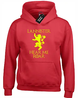 Buy Lannister Hear Me Roar Hoody Hoodie Game Of Tyrion Thrones Big Sizes 3xl 4xl 5xl • 16.99£