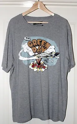 Buy Men's Licensed Band Merchandise Green Day T-Shirt Large Grey Dookie • 18.75£