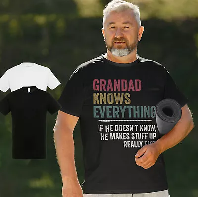 Buy Grandad Know Everything Inspired Male Adults T Shirt | Gift | Birthday  • 10.99£