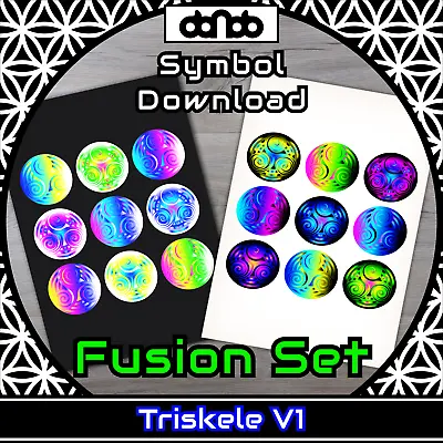 Buy Triskele V1 Fusion Set - Symbol - SVG PNG JPG PDF PSD AI EPS [2D Download] • 3.61£