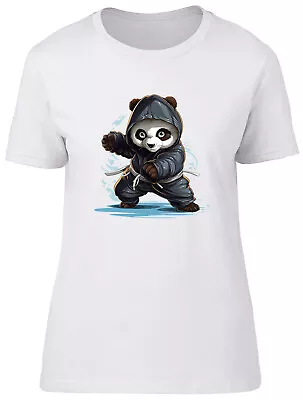 Buy Ninja Panda Womens T-Shirt Karate Martial Arts Judo Ladies Gift Tee • 8.99£