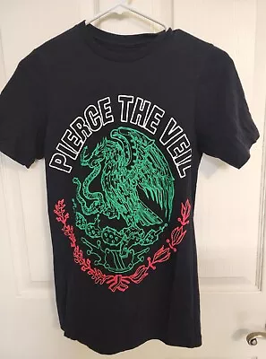 Buy Pierce The Veil Band Eagle Shirt Short Sleeve Black  S Small • 17.95£
