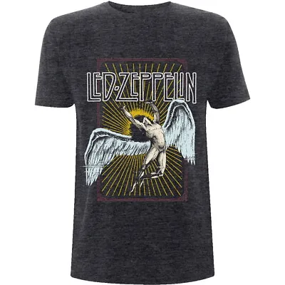 Buy Led Zeppelin Icarus Heather Grey T-Shirt NEW OFFICIAL • 16.59£