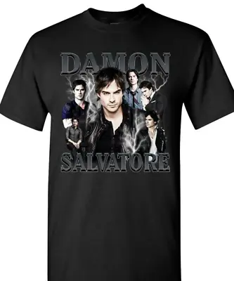 Buy Damon Salvatore T Shirt Men's Ladies T Shirt Black • 16.99£