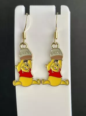 Buy Winnie The Pooh Hook Earrings Pooh Bear Honey Children’s Character Jewellery • 4.75£