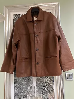 Buy Men's MADELEIN Soft Tan Genuine Lamb Leather Jacket - UK XL. • 65£