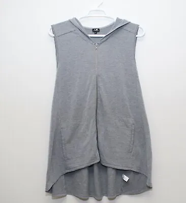 Buy Cable And Gauge Woman Size 2X Gray Hoodie Sleeveless • 5.79£