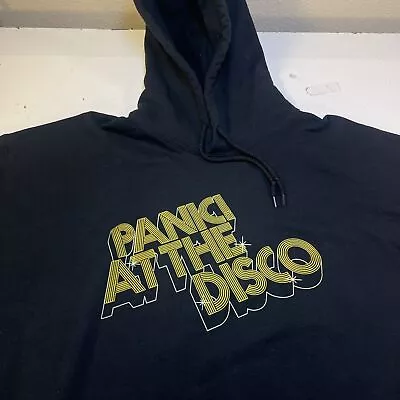 Buy PANIC AT THE DISCO Concert Tour Hoodie Hooded SWEATSHIRT Sz Mens XXL Black • 15.11£