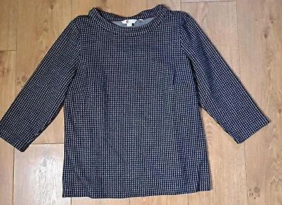 Buy Boden Round Neck Jacquard 3/4 Sleeve Sweater Womens Size 16 • 25£