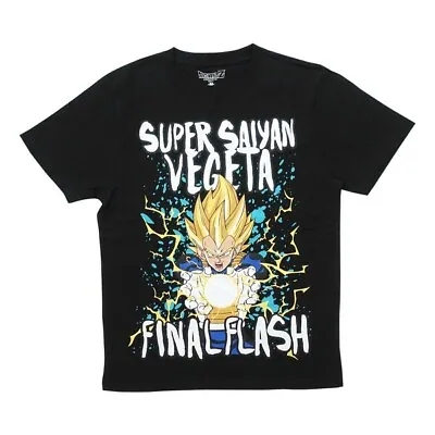 Buy FINE PLUS 22843089 Dragon Ball Vegeta Final Flash T-shirt BLACK L Size [Characte • 50.99£