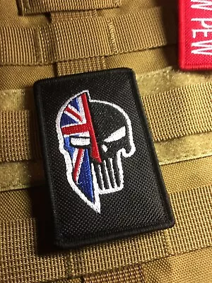 Buy 1 X Spartan Punisher Union Jack Flag Patch Hook And Loop 8 Cm X 5 Cm ⚔️ • 5.50£