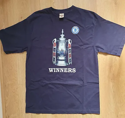 Buy Chelsea FC T Shirt ' FA Cup Winners 1970, 1997, 2000, 2007... To Be Continued' • 5£