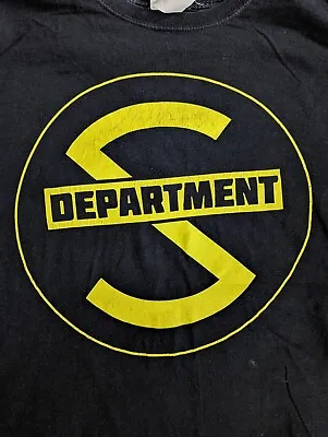 Buy Men's Department S T-Shirt Large Black Preowned Free P&P Captain Scarlet  • 12.99£