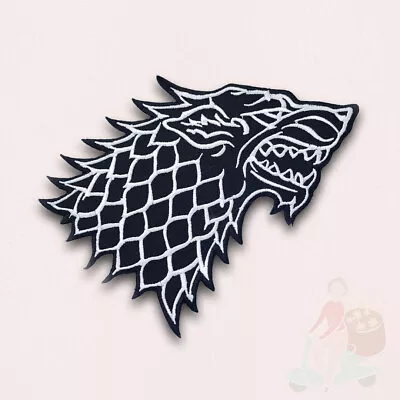 Buy Game Of Thrones House Stark Direwolf Iron Sew On Embroidered Patch • 2.79£