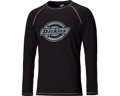 Buy Dickies Atwood Long Sleeve Logo T-Shirt Black Size Small - XL SH2006 Base Layer • 12.49£