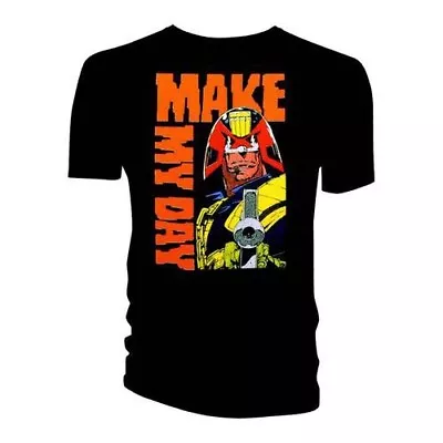 Buy 2000AD Comic Judge Dredd Make My Day T-Shirt (Small, Large) • 12£