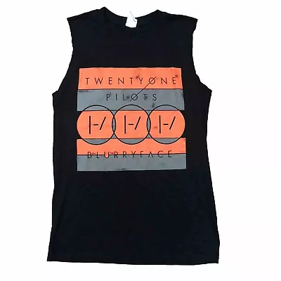 Buy Twenty One Pilots Blurryface Black Tank Vest Top Tee T-Shirt Size Small S Gildan • 12.99£