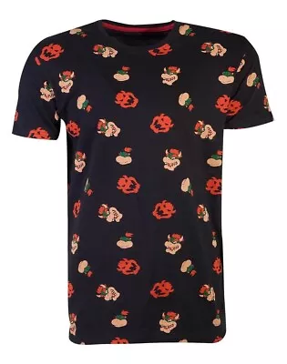 Buy Super Mario Bowser AOP Men's T-shirt Official Nintendo • 19.99£