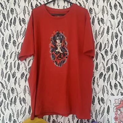 Buy Large L Naruto Itachi Red Top Tshirt Anime  • 15£