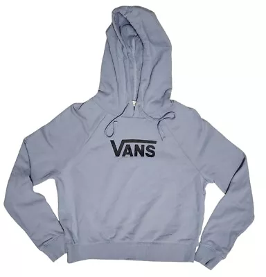 Buy VANS Flying V Hoodie Boxy Sweatshirt Blue Gray Women's Size XS • 14.17£