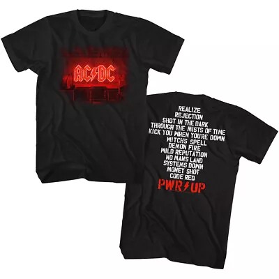 Buy ACDC Power Up Song List Men's T Shirt Metal Band Music Concert Merch • 45.72£
