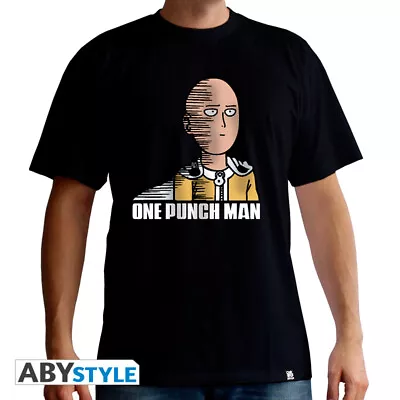 Buy One Punch Man Saitama Fun Men's T-Shirt - Black • 24.99£