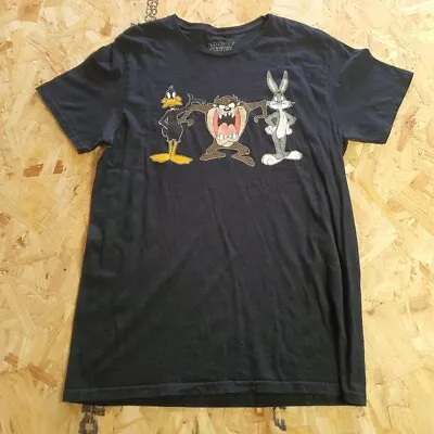 Buy Looney Tunes Graphic T Shirt Black Adult Medium M Mens Summer • 11.99£