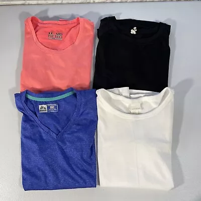 Buy Lot Of 4 Under Amour, Reebok, C9, H&M Athletic Tops Womens Size M Short Sleeves • 11.58£