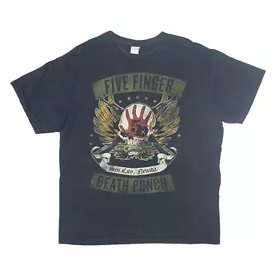 Buy GILDAN Five Finger Death Punch Mens Band T-Shirt Black XL • 31.99£