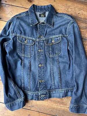 Buy LEE RIDERS Blue Denim Trucker Jacket Men’s Size Large Superb Condition • 75£