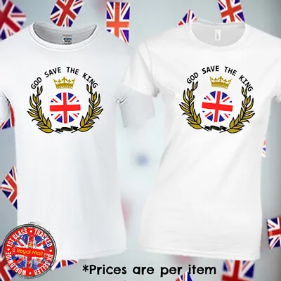 Buy  God Save The King  King Charles Coronation T-shirt Mens Ladies Kids Upto 5XL • 8.99£