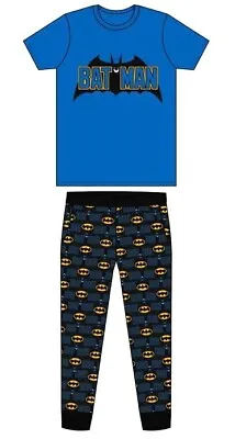 Buy Mens Batman Pyjamas Character Pyjamas PJ Set Cotton Pajamas  Size S,M,L,XL • 14.31£