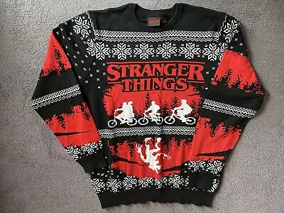 Buy Stranger Things Festive Christmas Long Sleeve Jumper Size 2XL • 6.99£