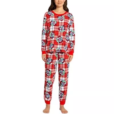 Buy Disney Briefly Stated Womens Mickey Mouse Matching Family Pajamas Large New • 20.79£