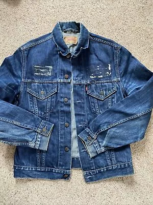 Buy Men's Levi's 70500 04 Denim Jacket  Dark Blue  Size L Or M (Chest 38 ) • 25£