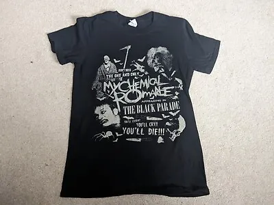 Buy MCR My Chemical Romance The Black Parade Theatre T Shirt Black Size S • 22.99£