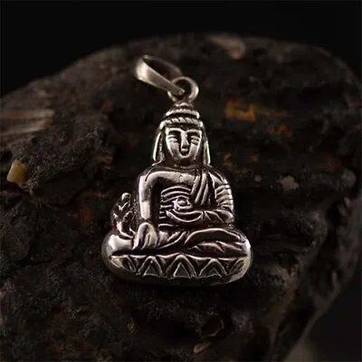 Buy Lord Buddha Silver 925 Pendant From Nepal Handmade Jewellery • 40£