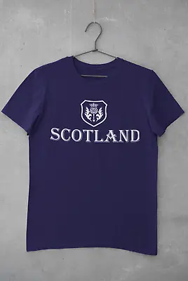 Buy Scotland Supporters Rugby T Shirt For 2023 World Cup Blue T-shirt Men, Woman • 9.99£