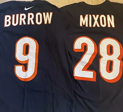 Buy NFL Cincinnati Bengals Player T-shirts Nike L Burrow Mixon • 18£