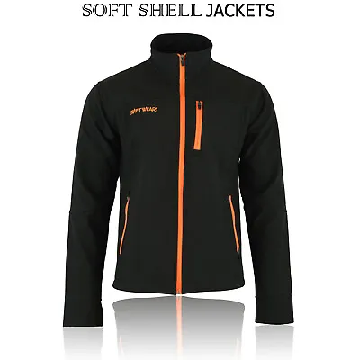 Buy Men's Soft Shell Fleece Jacket Waterproof Outdoor Work Windproof Casual Jackets • 20.99£