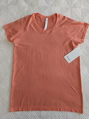 Buy NEW With Tags Lululemon Swiftly Tech Short Sleeve Shirt 2.0 Coral Sz 14 Rare • 70.83£