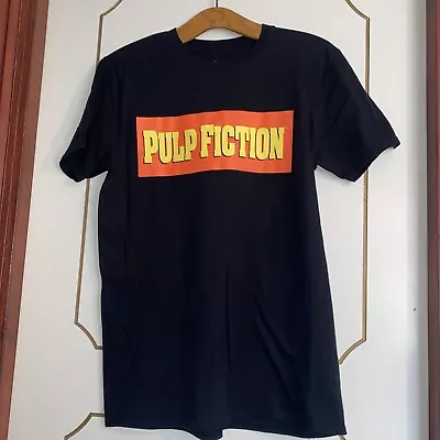 Buy Pulp Fiction Miramax Black T-shirt, Logo Movie T-shirt, Size M 2019 • 9.99£