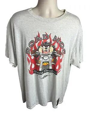 Buy Vintage Harley Davidson Taz 1990's Road Hog Retro Graphic Size Xl Tshirt T-shirt • 29.99£