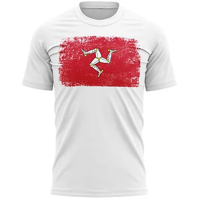 Buy Isle Of Man Grunge Flag T Shirt Football Sports Event Supporters Gifts Motorbike • 14.99£
