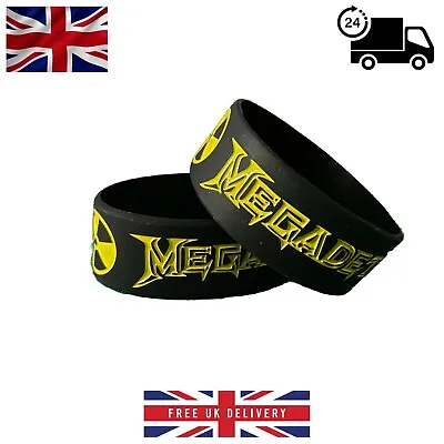 Buy Rock/Heavy Metal Band - Silicone Wristband - New - Megadeth • 4.69£