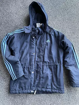Buy Adidas Boys/Mens Winter Jacket Navy Blue Size 32/34 - Good Cond • 7.50£