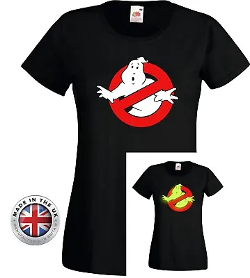 Buy GHOSTBUSTERS Inspired Glow-In-The-Dark T-Shirt Unisex Printed Black Cotton 80s • 14.99£