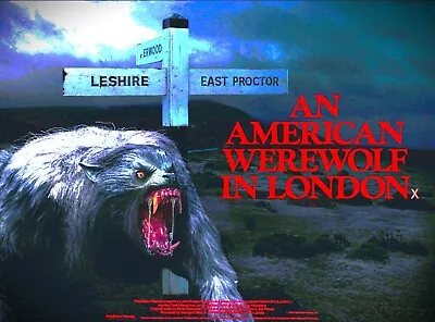 Buy AN AMERICAN WEREWOLF IN LONDON A  To Order White Gildan T Shirt S To 3 Xl DTG • 16£